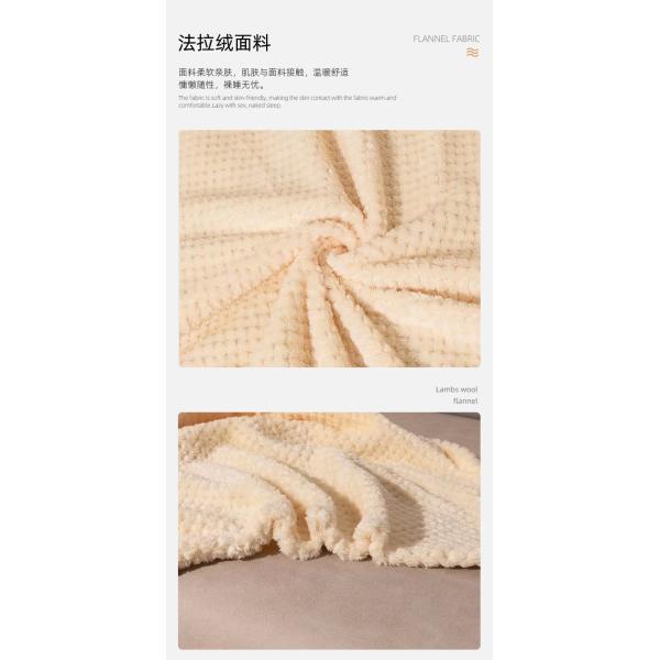 Office Nap Flannel Coral Fleece Throw Warming Blanket for Winter Customized Design