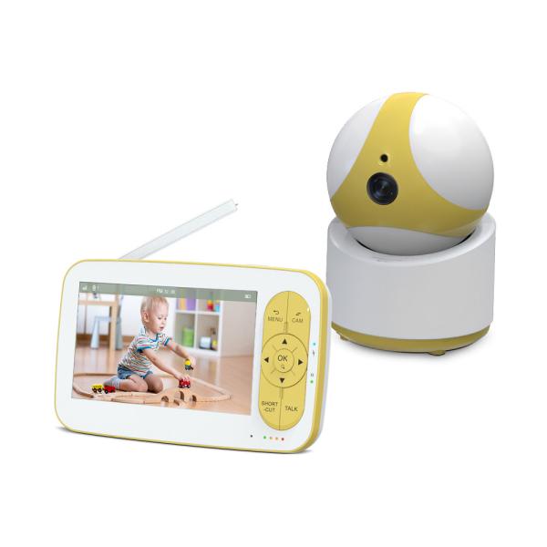 5 Inch Baby Monitor with 360 PTZ Night Vision Two-Way Audio