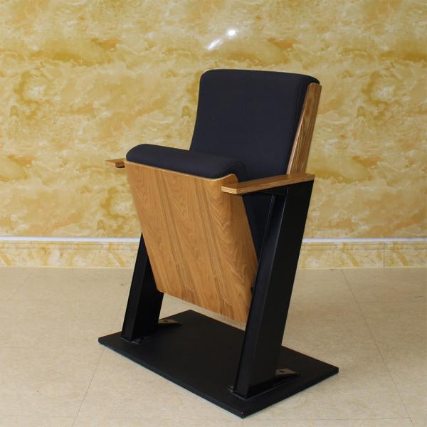 ISO9001 Black Movie Theater Folding Cinema Seats Chairs Hypoallergenic Removable