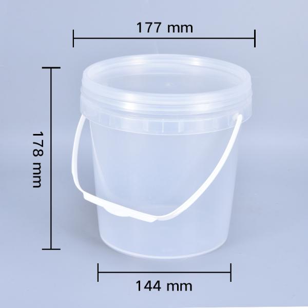Food Grade 3L Plastic Bucket with Lid and Handle Leakproof Container Support OEM/ODM