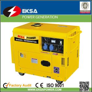 China MIN portable EPD5000S silent diesel generator with canopy 5kva in EP186 engine with ATS, OHV, dual voltage functions wholesale