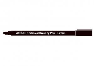 China Waterproof and Lightfast Technical Drawing Pens with Pigment Ink and Strong PP Barrel wholesale