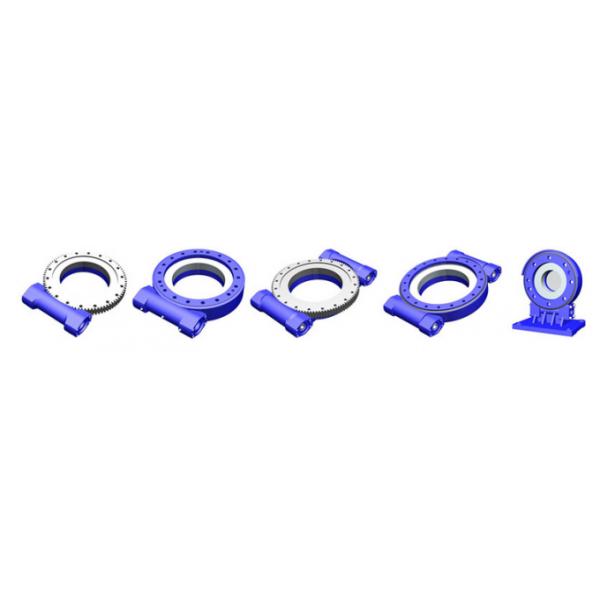 Electric And Hydraulic Slew Drive , Ring Drive With Low Output Speeds