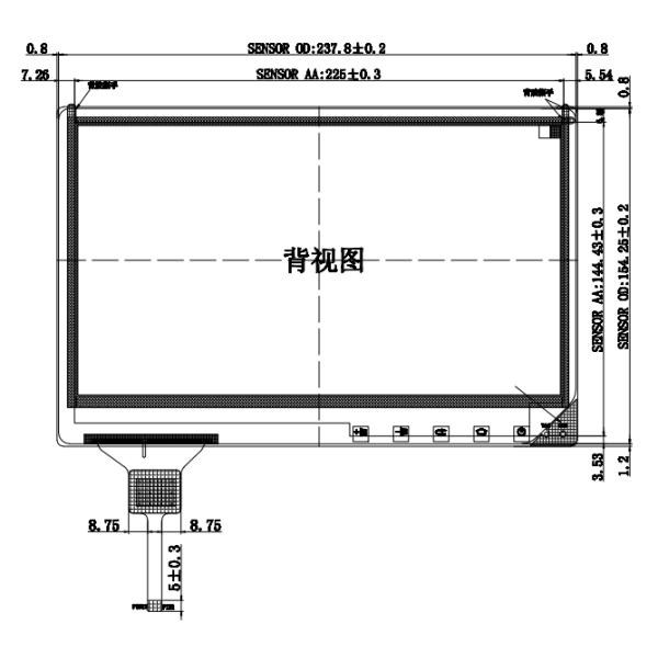 10.1 Inch USB Optical Bonding LCD Goodix Chipset Vivid Crystal Display Performance