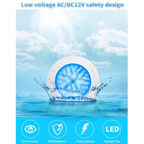 18W 24W 35W Wall Mounted LED Pool Light RGB IP68 WiFi Control