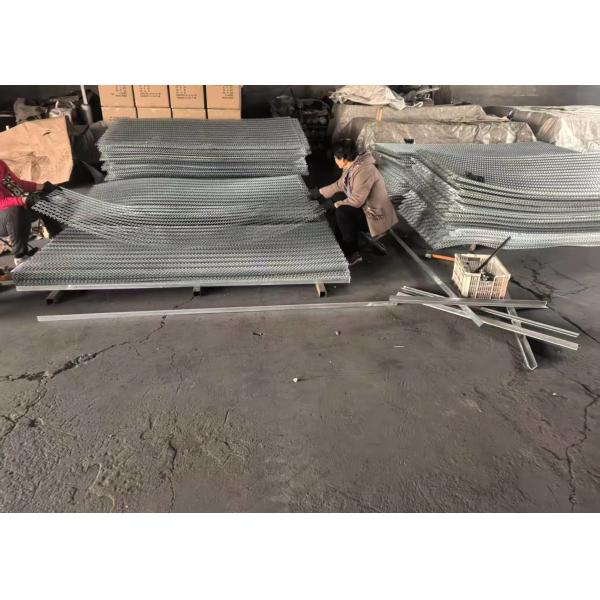 Copper Expanded Metal Mesh , Architectural Sheet Metal Mesh Screen Anti - Slip Surface