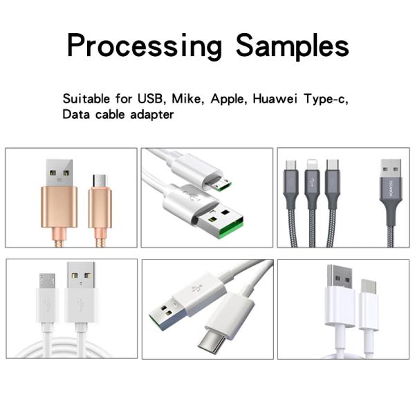 USB Data Cable Glue Line Process Machine Easy Operation Semi Auto Cleaning Dispenser