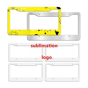 Customized Aluminum Car Plate Sublimation Blank License Plate Frame Sublimation