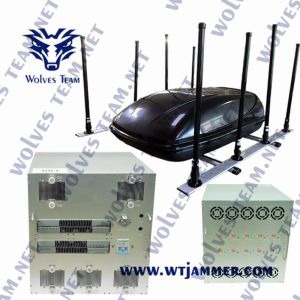 China VIP Protection Outdoor Military Vehicle Mobile Cell Phone Signal Jammer Blocker VHF 135MHz UHF 300/400MHz Signal Jammer wholesale
