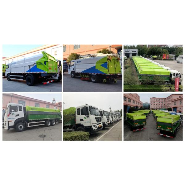 High Efficiency 18000KG Compressed Garbage Truck With EQ1180GL6DJ Chassis