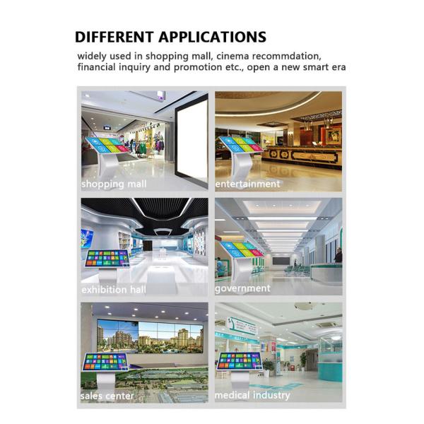FCC 49in Interactive Digital Signage Display Touch Panel Kiosk