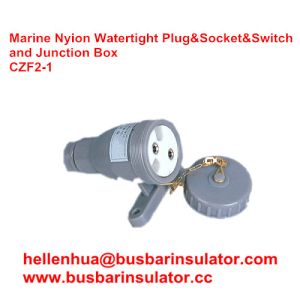 China marine electrical three-pin male   CZF2-1 waterproof marine socket and switch on sale