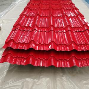 China Z30 - Z40 Corrugated Color Coated Plate For Building Roofing Sheet 0.12 - 0.13mm wholesale