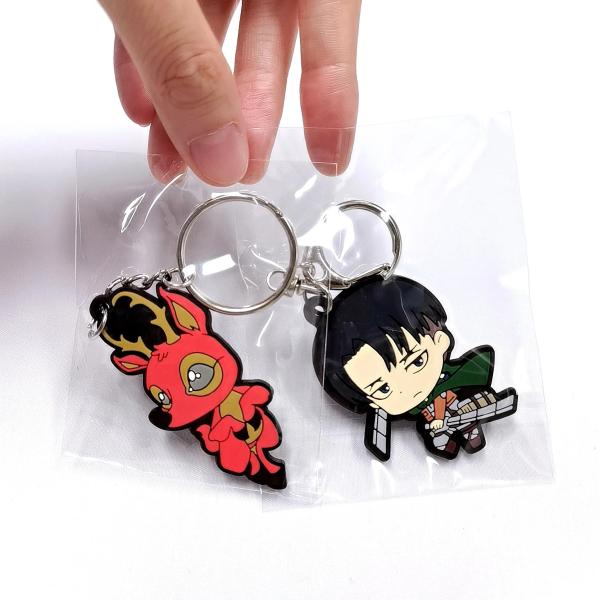 Custom Logo Embossed Debossed Rubber Soft PVC 3D 2D Print Key Chains