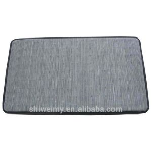 Plain gray pvc top with NBR foam kitchen stand mat