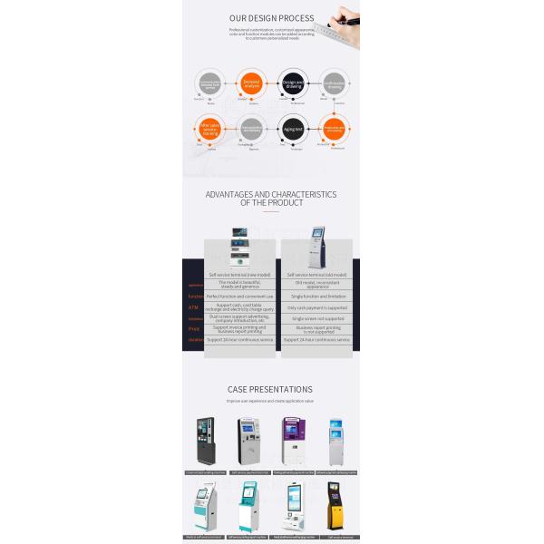 27" Floor Stand Self-Service Kiosk Win10 Multifunction self service report collect machine terminal Kiosk