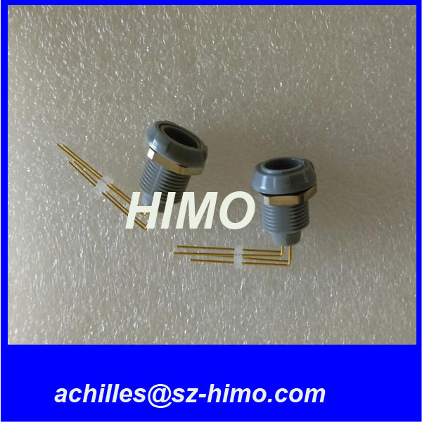 factory price reliable supplier blue color push pull self-locking solder type M14 Pag 2 pin Lemo Plastic Connector