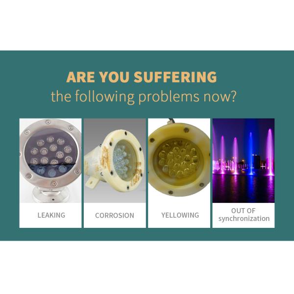 500LM SS316L IP68 6W Underwater Led Fountain Lights