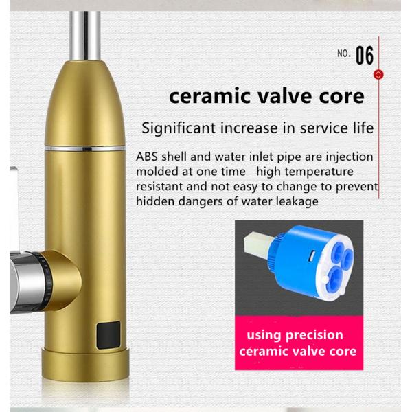 Deck Mounted Instant Digital Control Electric Faucet 2-3L/Min Capacity LVD