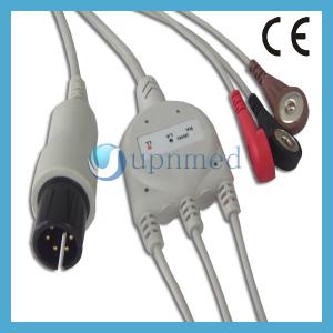 China Welch Allyn 6pin ECG Cable,with resistance wholesale