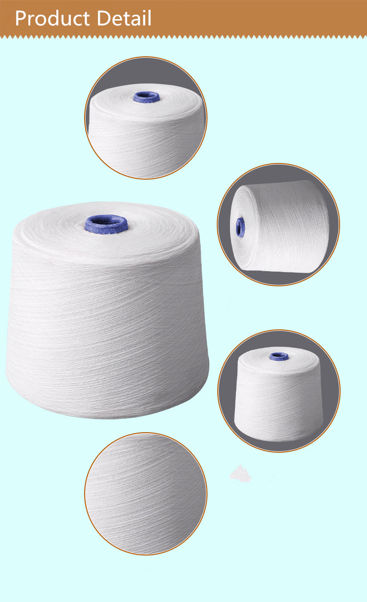 30S Polyester Fiber Yarn Moisture Absorbent OEKOTEX Certification
