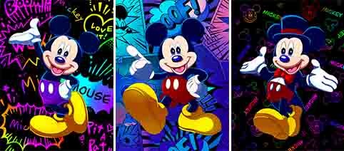 Customized Lenticular Poster 3D Depth Perception White Pearl Film Back Side