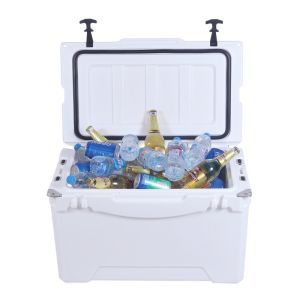 China BBQ LLDPE Ice Box Cooler 50QT Plastic Insulated Ice Box wholesale