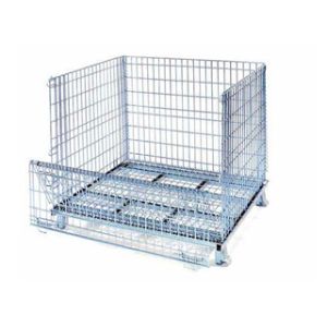 China Foldable steel pallet basket container/large wire mesh container/wire mesh container wholesale