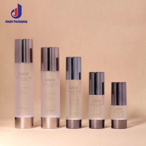20ml 30ml 50ml Airless Spray Pump Bottle Matte Transparent Serum Bottle With