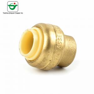 China NSF61 1/2 Copper Push Fit Fittings Yellow End Caps wholesale