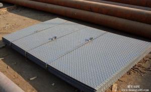 Patterned Steel Plate Hot Rolled With Checkered , Hot Rolled Sheet Metal