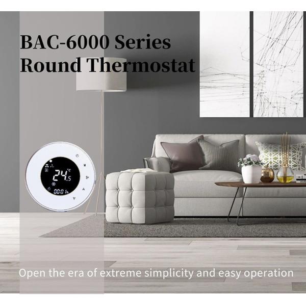 Home Backlight Circular AC Touch Screen Smart Wireless Thermostat Remote Control