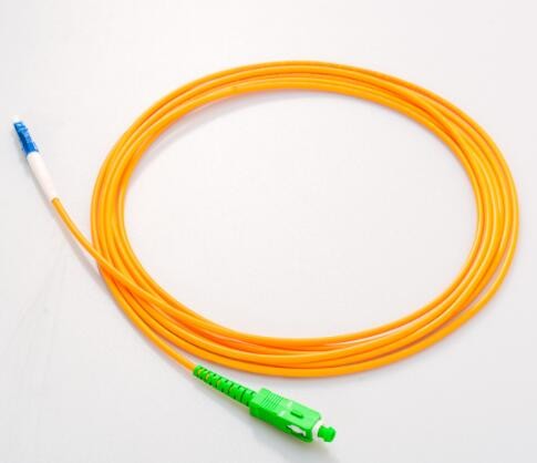 Sc Lc 3m Single Mode Patch Cord Simplex LC UPC To SC APC 3.0mm