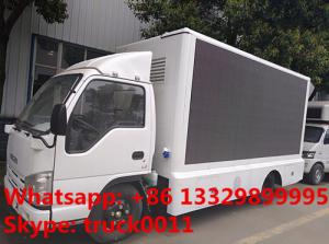 China ISUZU LHD mobile digital billboard LED advertising vehicle for sale, hot sale best price outdoor LED billboard truck wholesale