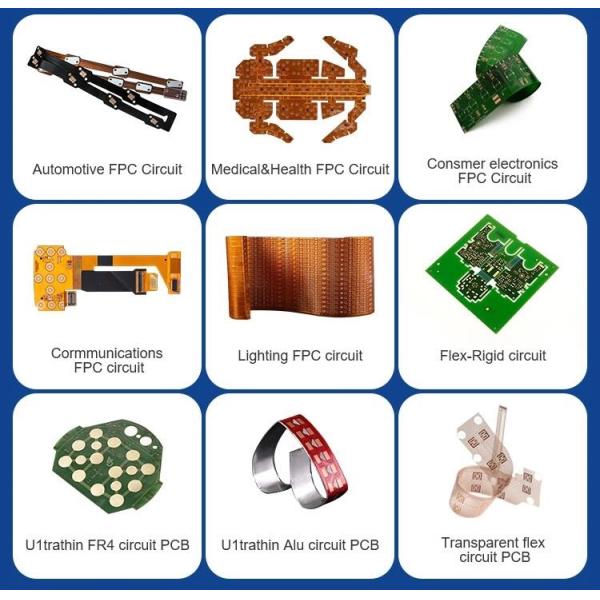 Single Sided Polyimide Rigid Flexible PCB Main Printed Circuit Board