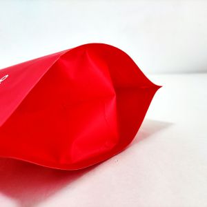 White Matte / Glossy ziplockk Biodegradable Stand Up Pouches Food Packing