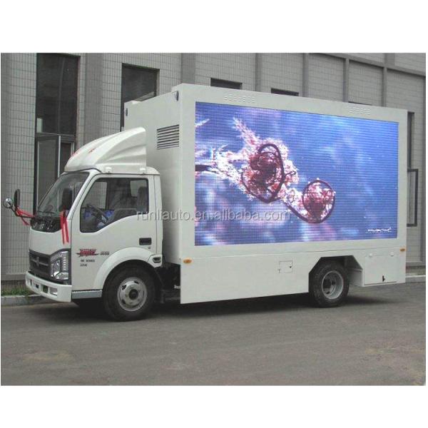 With Stage Mobile P10 Led Advertising Car Billboard Truck for Sale