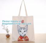 Lady Fashion Cotton Canvas Bag Rope Handle Tote Shopping Bag for Girls,printed