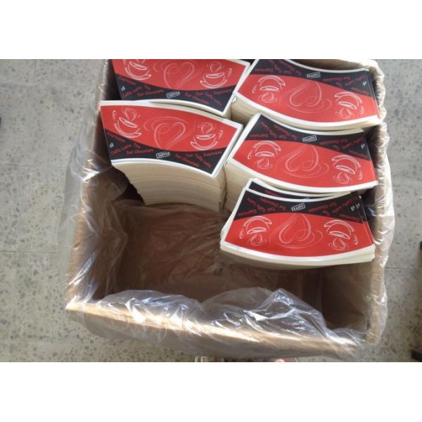 PE coated paper cup fan for disposable hot coffee and cold beverage paper cup