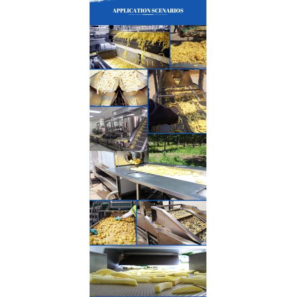 Multifunctional Automatic Potato Chips Making Machine SUS304 Stainelss Steel Material