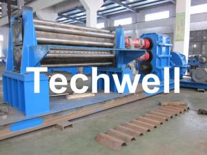 China Galvanised Two Rollers Corrugated Roll Forming Machine 4 - 8mm with Panasonic PLC Control System wholesale