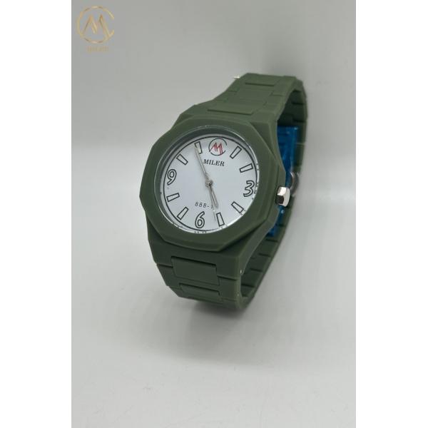 Newest Fashion Custom Logo Quartz Movement Rubber Strap Colourful Cartoon Wrist Watch