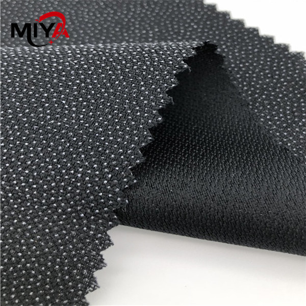 White Black PA Coating Woven Interlining Shrink Resistant