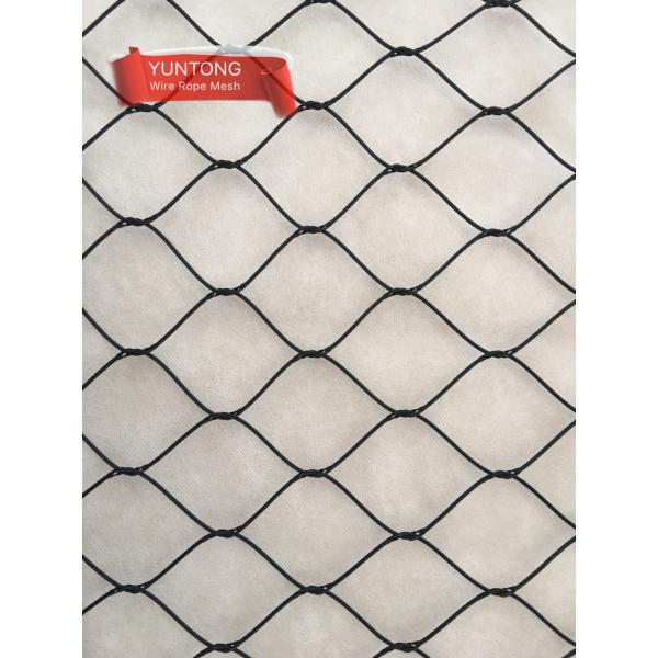 4.0mm Black Oxide Wire Rope Mesh Usd In Zoo Mesh