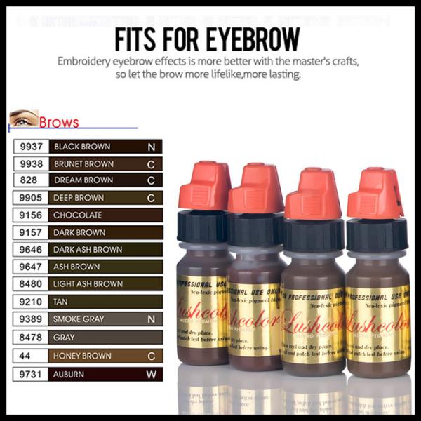 Lushcolor Semi Permanent Makeup Pigments For Eyebrow Lip Eyeliner Tattoo