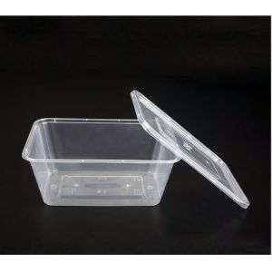 Disposable PP Plastic Take Away Box Microwavable With Lid