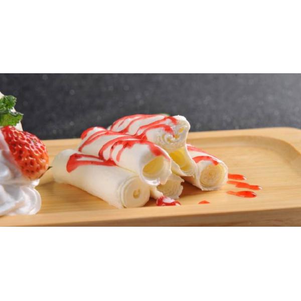 304ss Defrost Fry Ice Cream Machine With Foot Pedal Optional Square Plate