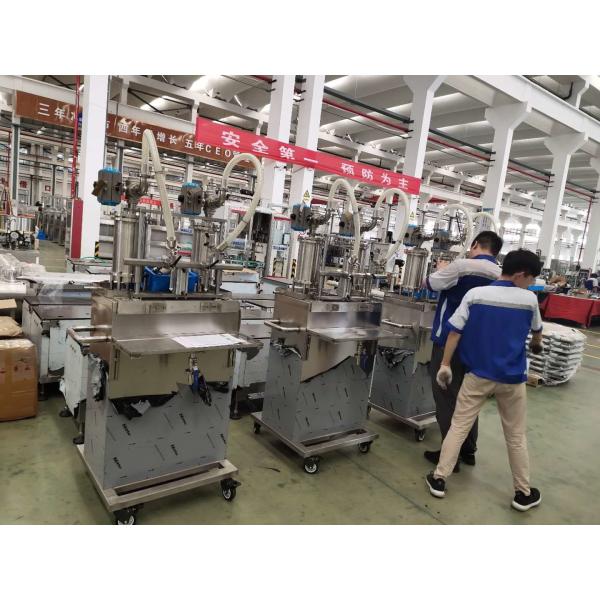 1L-5L Piston Shampoo Filling Machine Semi Automatic 2 Nozzle