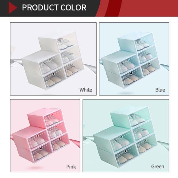 Portable Lidded Household Shoe Box With Magnetic Collapsible Weight 0.225kg