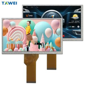 China 7 Inch IPS TFT LCD 800*480 Pixel 262K Full Color Display RGB 24 Bit Interface on sale